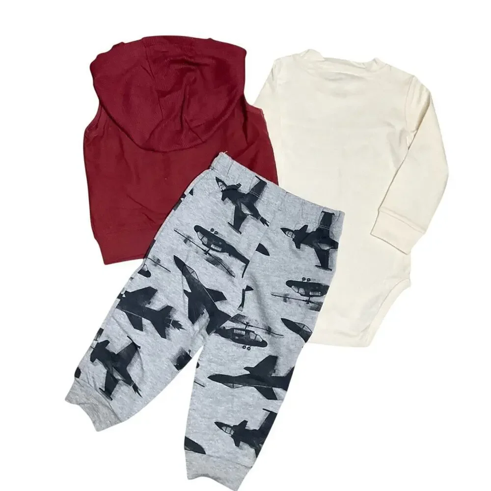 Carter's Baby Boy Infant Jet Vest Set 3 Month’s NWT